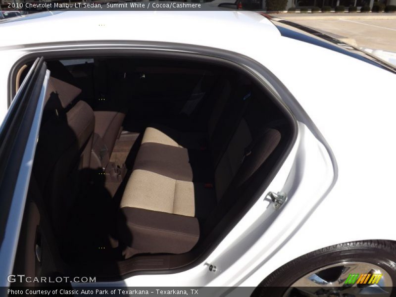Summit White / Cocoa/Cashmere 2010 Chevrolet Malibu LT Sedan