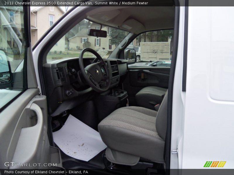 Summit White / Medium Pewter 2013 Chevrolet Express 3500 Extended Cargo Van