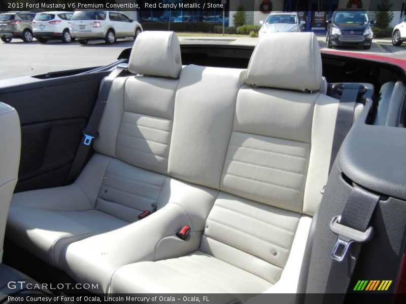 Red Candy Metallic / Stone 2013 Ford Mustang V6 Premium Convertible