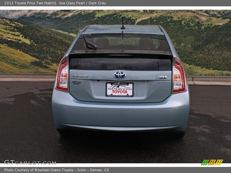 Sea Glass Pearl / Dark Gray 2013 Toyota Prius Two Hybrid