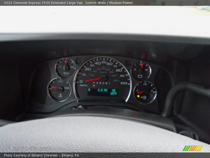  2013 Express 3500 Extended Cargo Van 3500 Extended Cargo Van Gauges