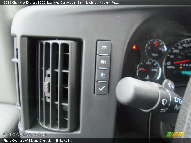 Controls of 2013 Express 3500 Extended Cargo Van