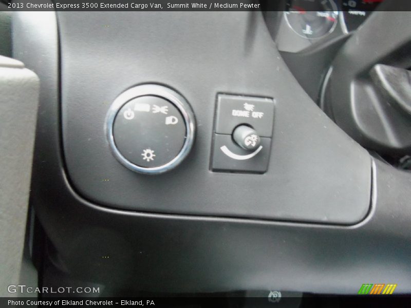 Controls of 2013 Express 3500 Extended Cargo Van