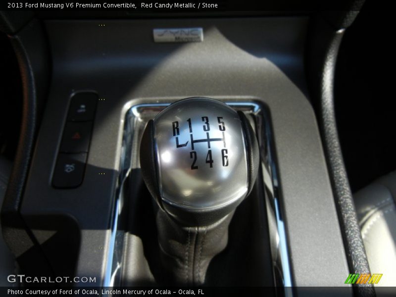 Red Candy Metallic / Stone 2013 Ford Mustang V6 Premium Convertible
