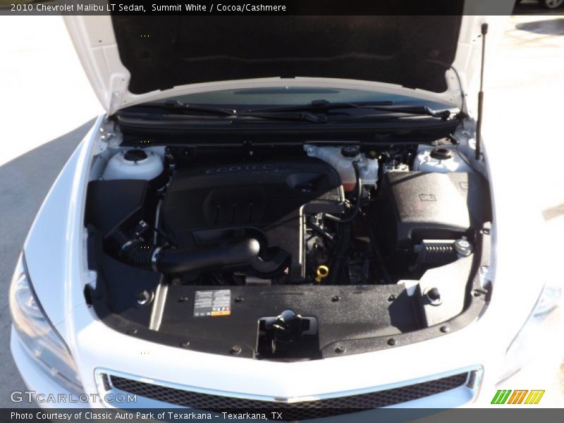 Summit White / Cocoa/Cashmere 2010 Chevrolet Malibu LT Sedan