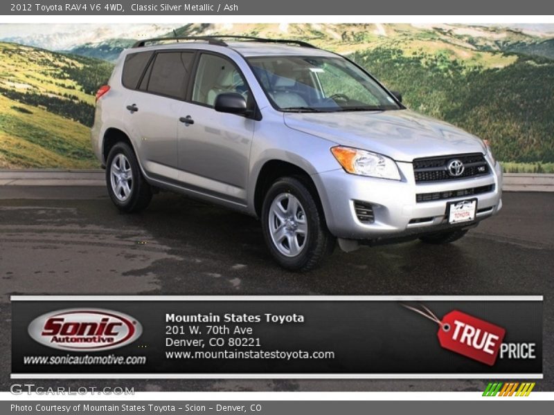 Classic Silver Metallic / Ash 2012 Toyota RAV4 V6 4WD