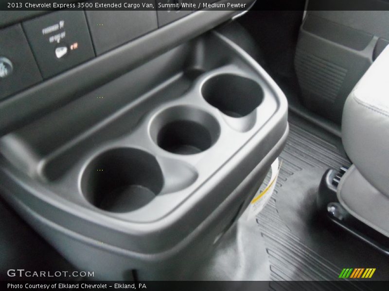 Summit White / Medium Pewter 2013 Chevrolet Express 3500 Extended Cargo Van
