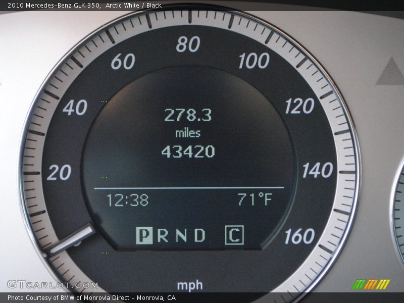 Arctic White / Black 2010 Mercedes-Benz GLK 350