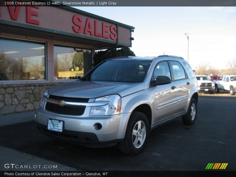 Silverstone Metallic / Light Gray 2008 Chevrolet Equinox LS AWD