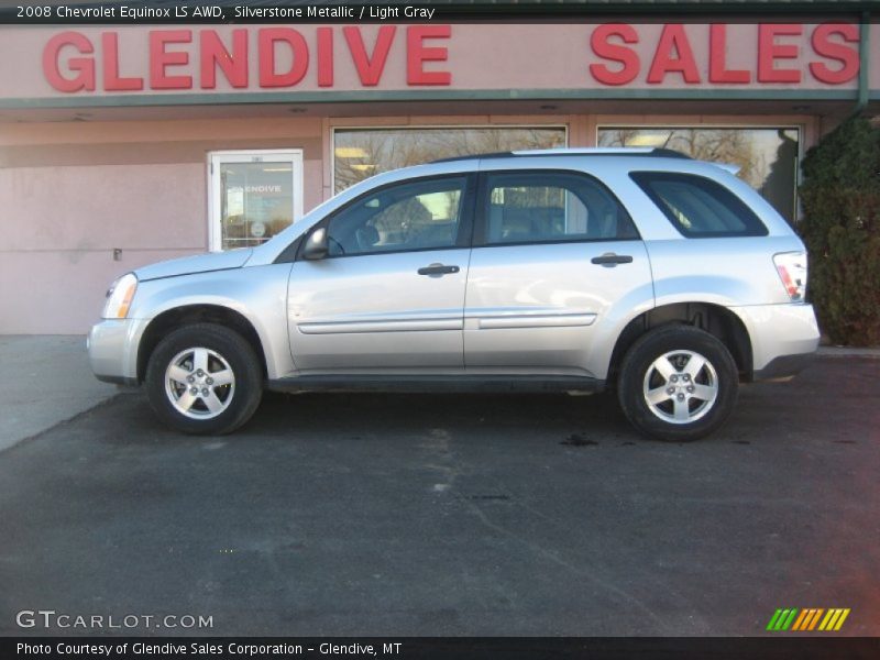 Silverstone Metallic / Light Gray 2008 Chevrolet Equinox LS AWD
