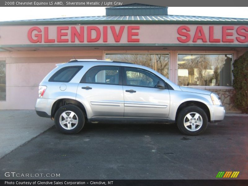 Silverstone Metallic / Light Gray 2008 Chevrolet Equinox LS AWD