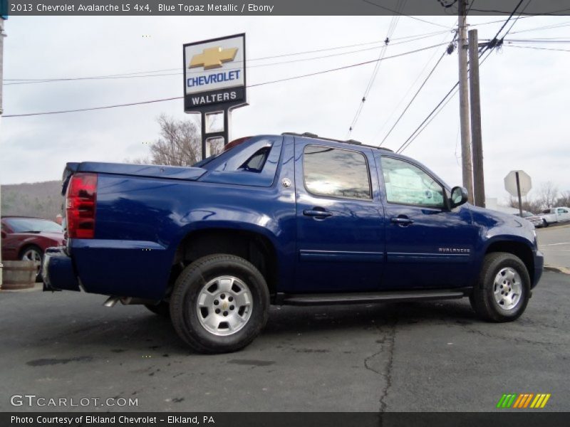 Blue Topaz Metallic / Ebony 2013 Chevrolet Avalanche LS 4x4