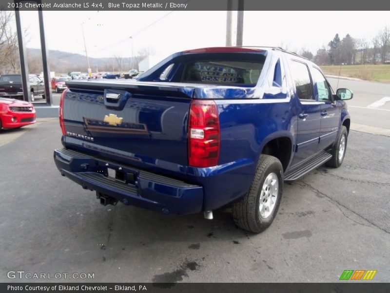 Blue Topaz Metallic / Ebony 2013 Chevrolet Avalanche LS 4x4