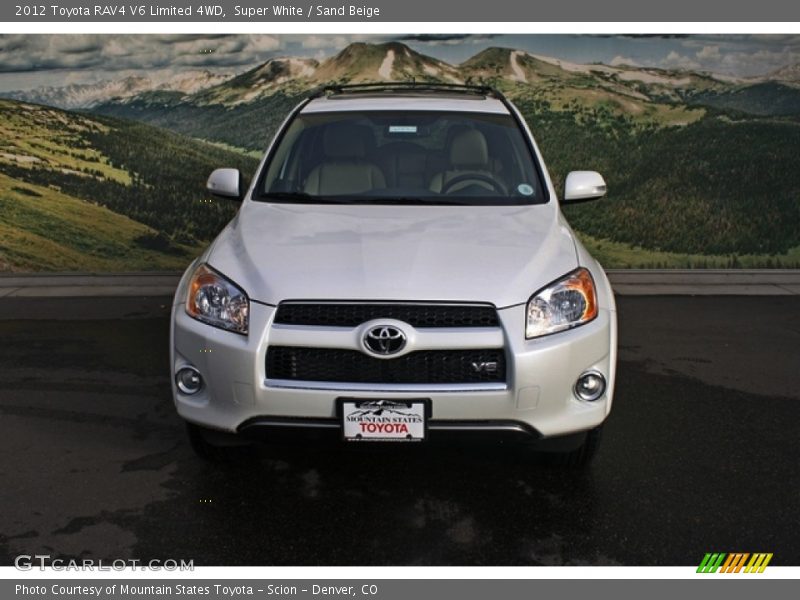 Super White / Sand Beige 2012 Toyota RAV4 V6 Limited 4WD