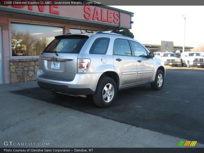 Silverstone Metallic / Light Gray 2008 Chevrolet Equinox LS AWD