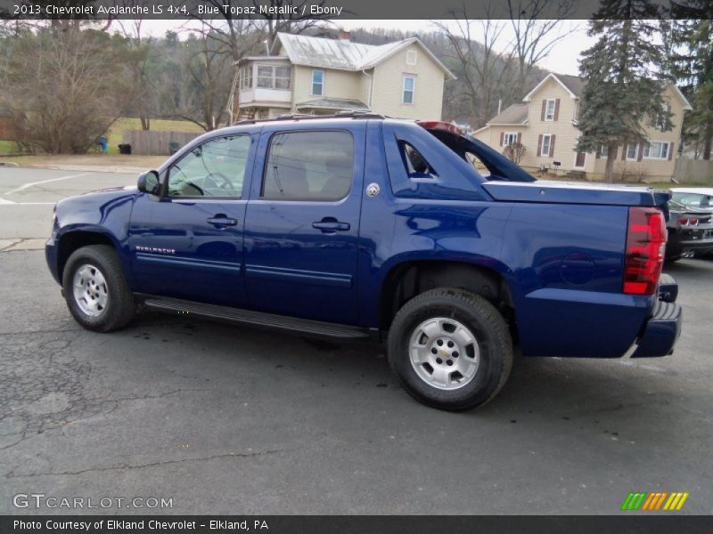 Blue Topaz Metallic / Ebony 2013 Chevrolet Avalanche LS 4x4