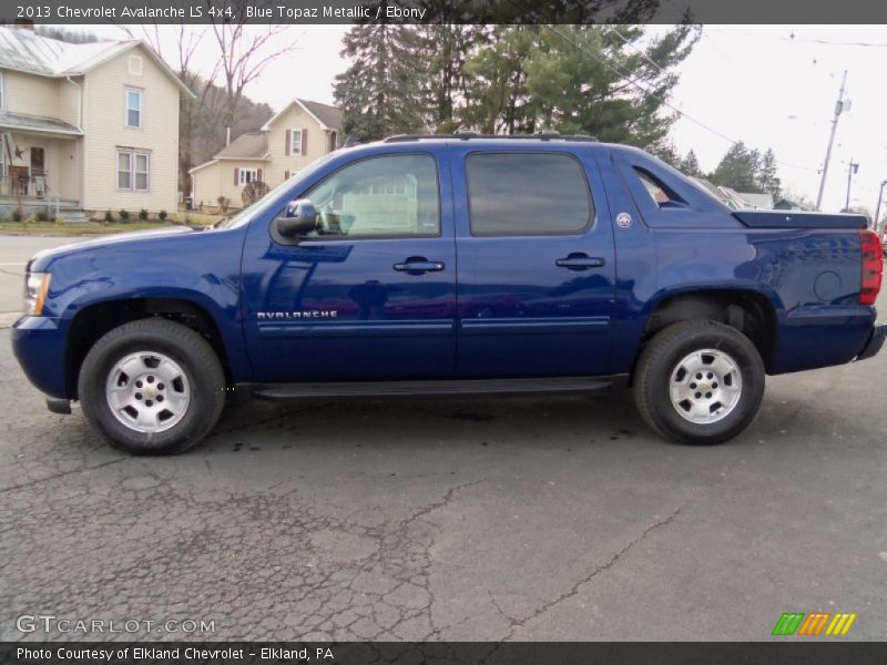 Blue Topaz Metallic / Ebony 2013 Chevrolet Avalanche LS 4x4