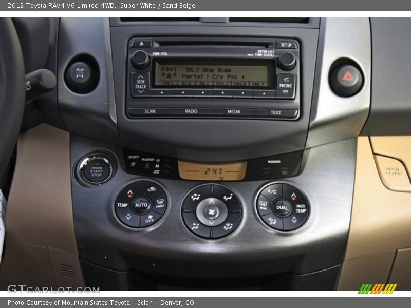 Super White / Sand Beige 2012 Toyota RAV4 V6 Limited 4WD