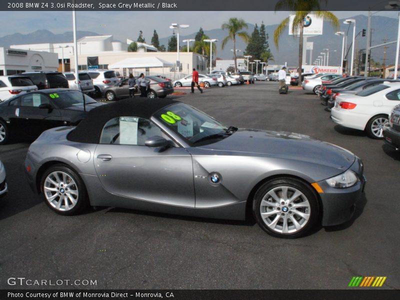 Space Grey Metallic / Black 2008 BMW Z4 3.0si Roadster