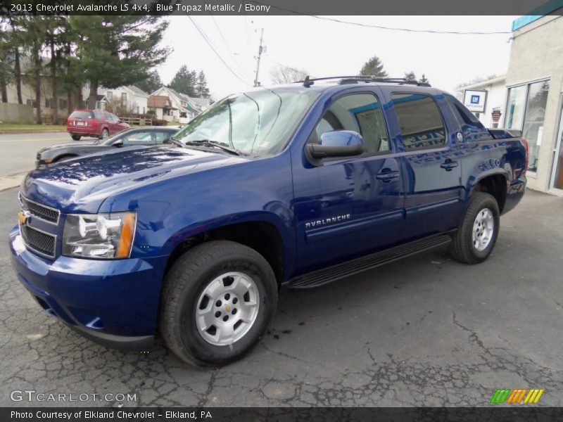 Blue Topaz Metallic / Ebony 2013 Chevrolet Avalanche LS 4x4