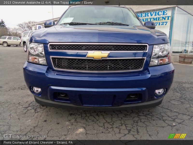 Blue Topaz Metallic / Ebony 2013 Chevrolet Avalanche LS 4x4