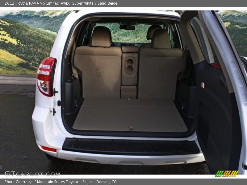 Super White / Sand Beige 2012 Toyota RAV4 V6 Limited 4WD