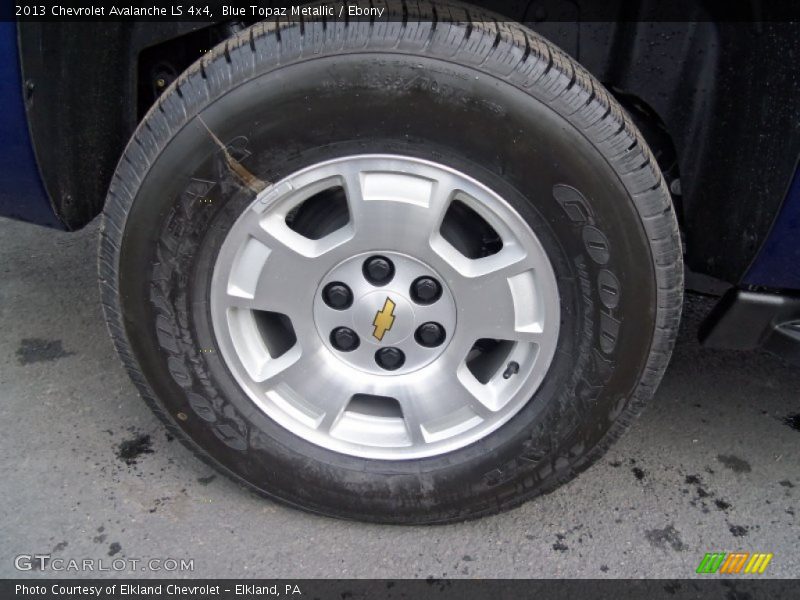 Blue Topaz Metallic / Ebony 2013 Chevrolet Avalanche LS 4x4