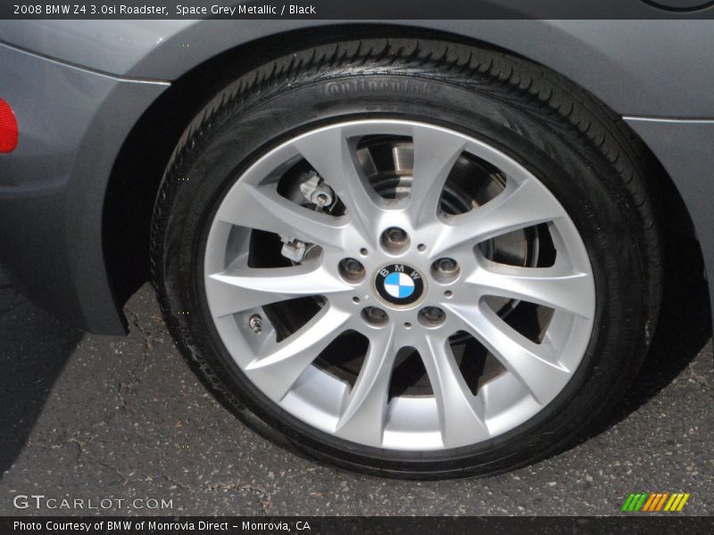Space Grey Metallic / Black 2008 BMW Z4 3.0si Roadster