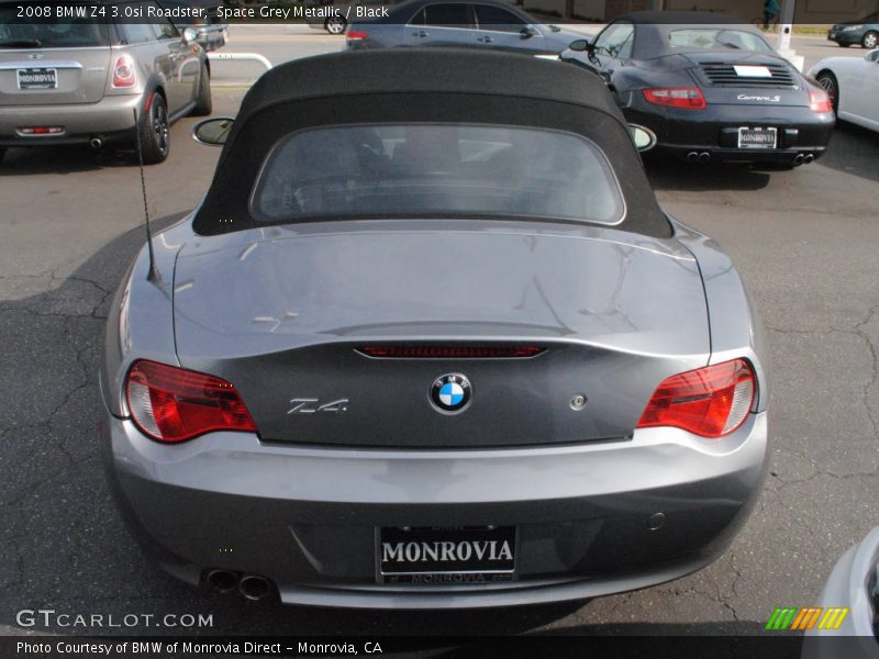 Space Grey Metallic / Black 2008 BMW Z4 3.0si Roadster