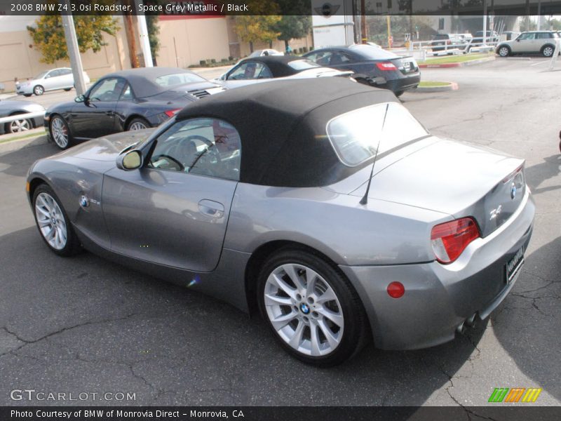 Space Grey Metallic / Black 2008 BMW Z4 3.0si Roadster