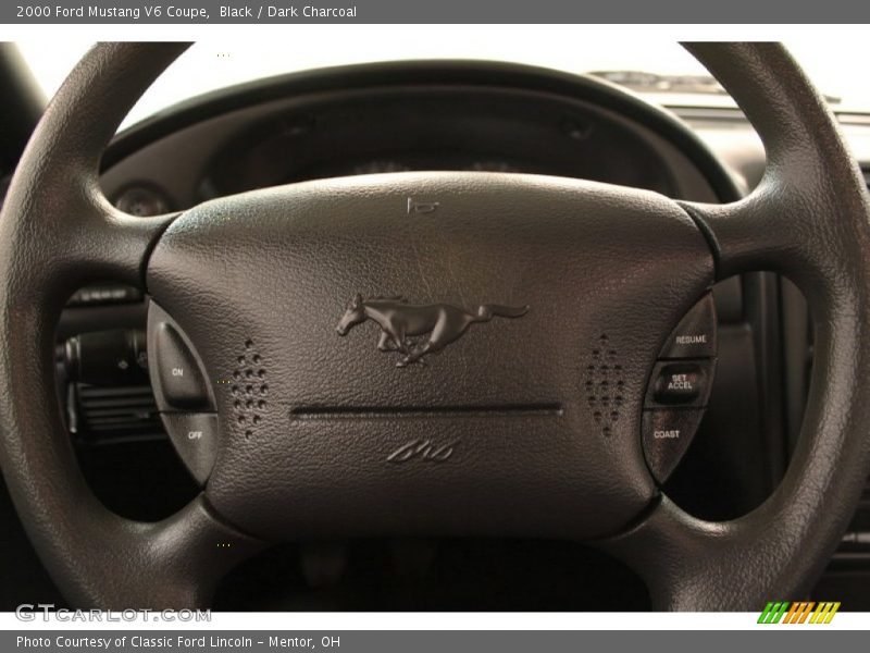 Black / Dark Charcoal 2000 Ford Mustang V6 Coupe