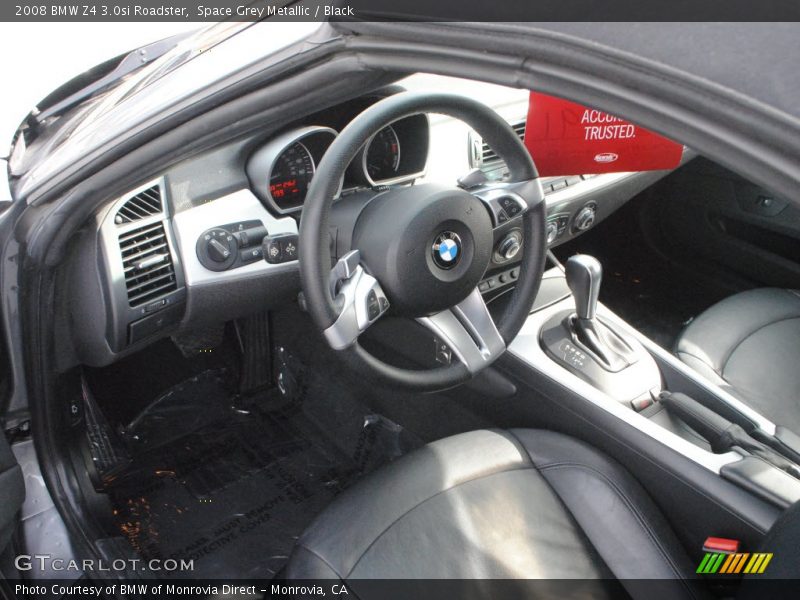 Space Grey Metallic / Black 2008 BMW Z4 3.0si Roadster