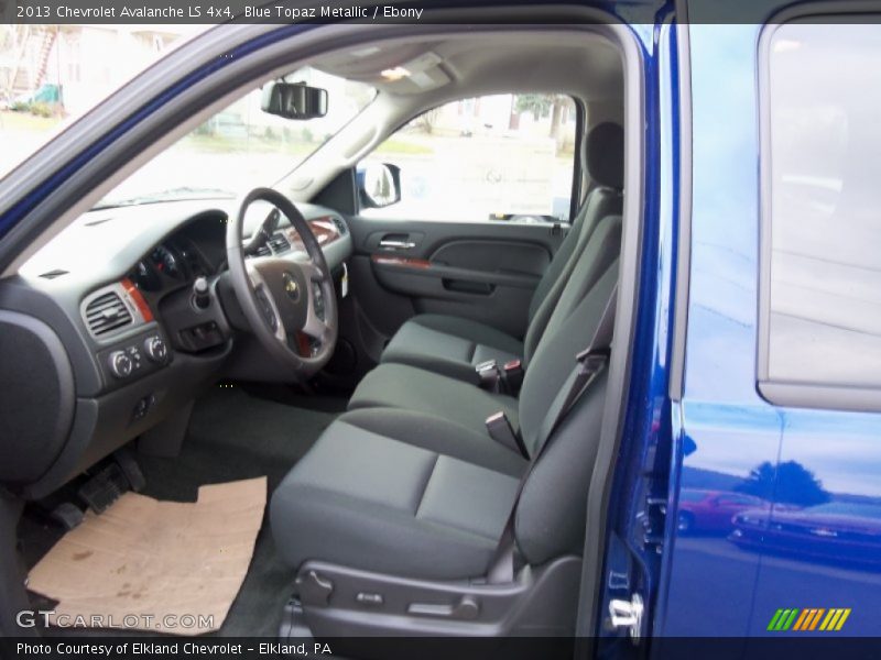 Blue Topaz Metallic / Ebony 2013 Chevrolet Avalanche LS 4x4