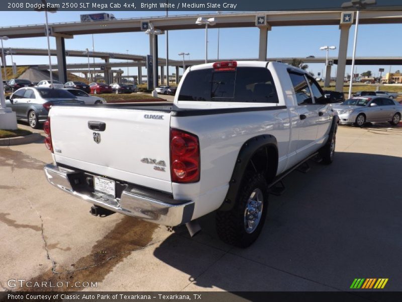 Bright White / Medium Slate Gray 2008 Dodge Ram 2500 SLT Mega Cab 4x4