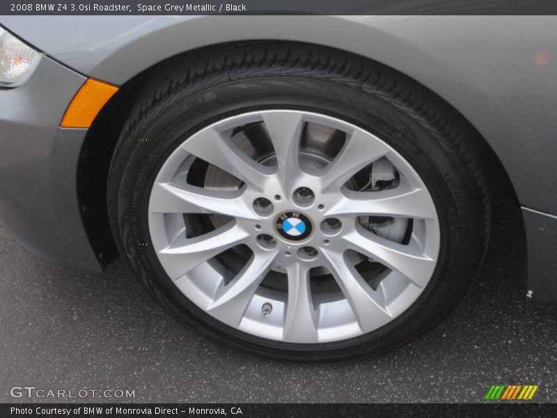 Space Grey Metallic / Black 2008 BMW Z4 3.0si Roadster