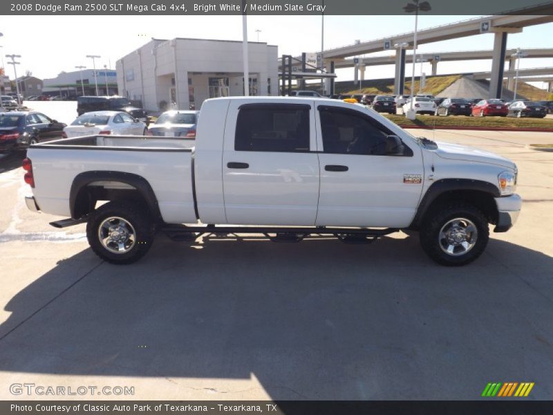 Bright White / Medium Slate Gray 2008 Dodge Ram 2500 SLT Mega Cab 4x4
