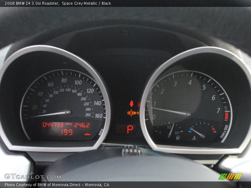 Space Grey Metallic / Black 2008 BMW Z4 3.0si Roadster