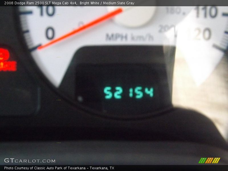 Bright White / Medium Slate Gray 2008 Dodge Ram 2500 SLT Mega Cab 4x4