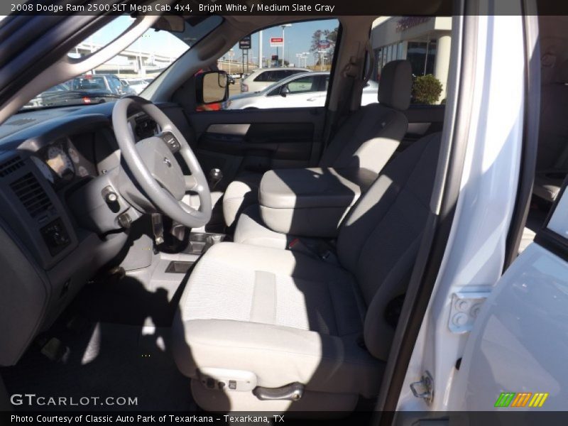Bright White / Medium Slate Gray 2008 Dodge Ram 2500 SLT Mega Cab 4x4