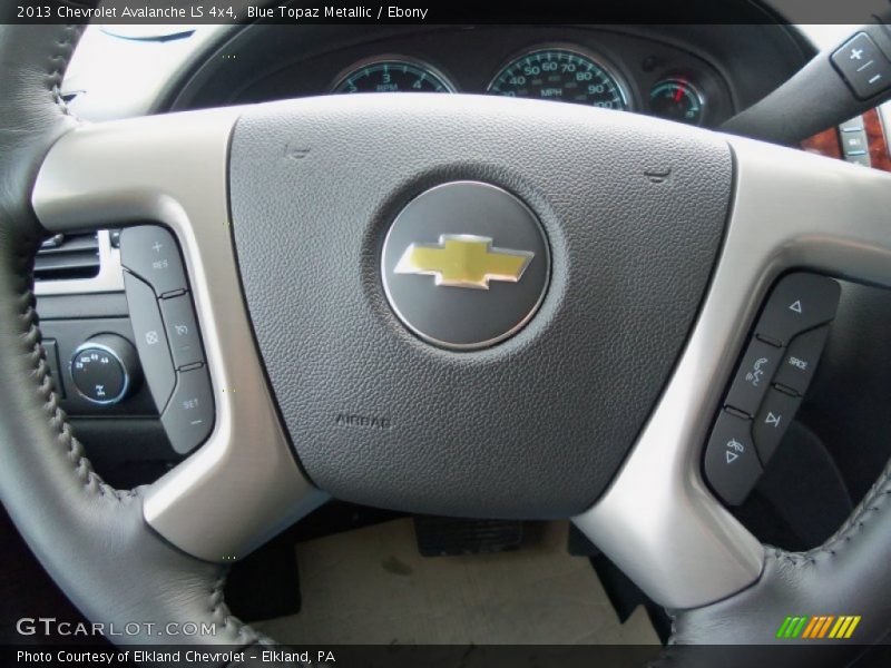 Blue Topaz Metallic / Ebony 2013 Chevrolet Avalanche LS 4x4