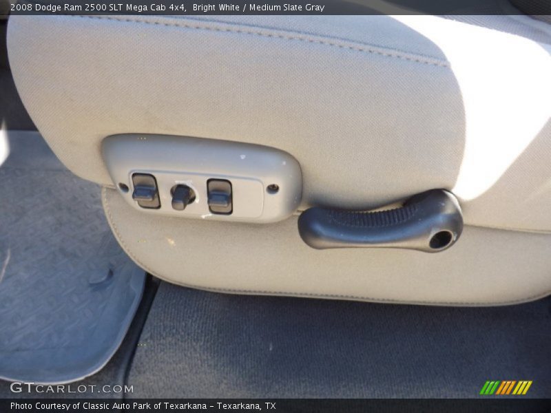 Bright White / Medium Slate Gray 2008 Dodge Ram 2500 SLT Mega Cab 4x4