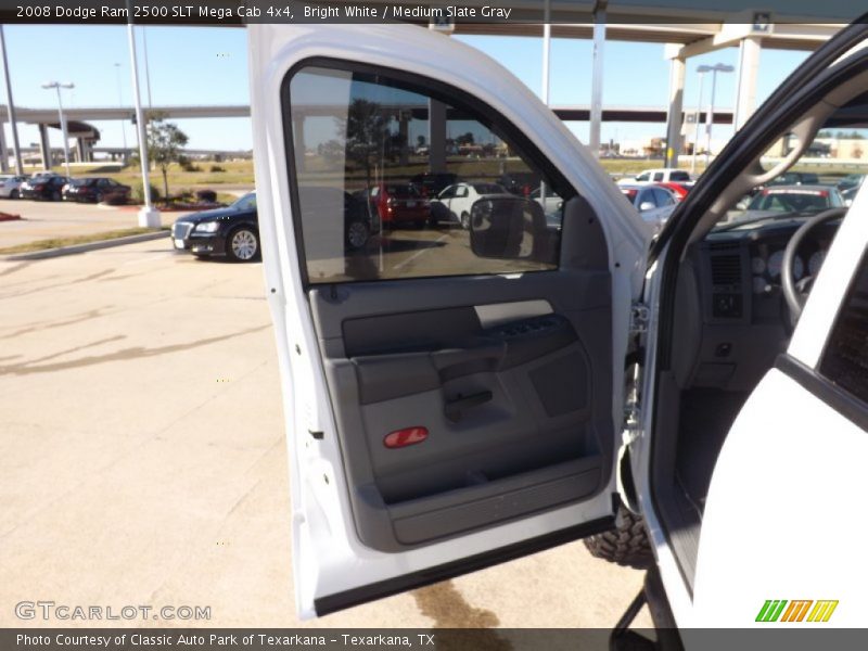 Bright White / Medium Slate Gray 2008 Dodge Ram 2500 SLT Mega Cab 4x4