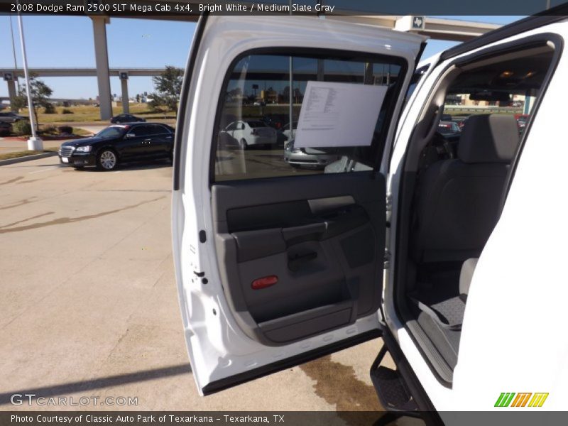 Bright White / Medium Slate Gray 2008 Dodge Ram 2500 SLT Mega Cab 4x4