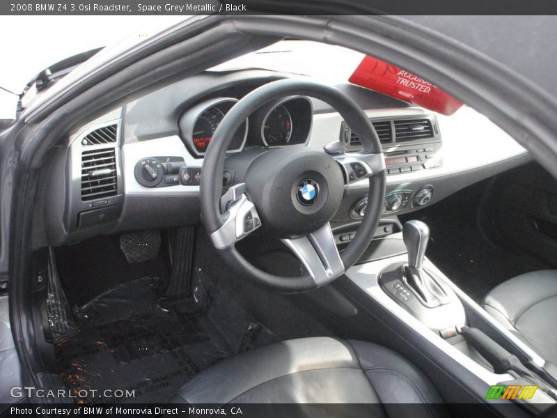 Space Grey Metallic / Black 2008 BMW Z4 3.0si Roadster