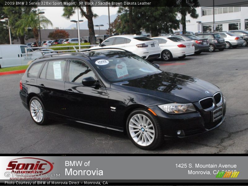 Jet Black / Saddle Brown Dakota Leather 2009 BMW 3 Series 328xi Sport Wagon
