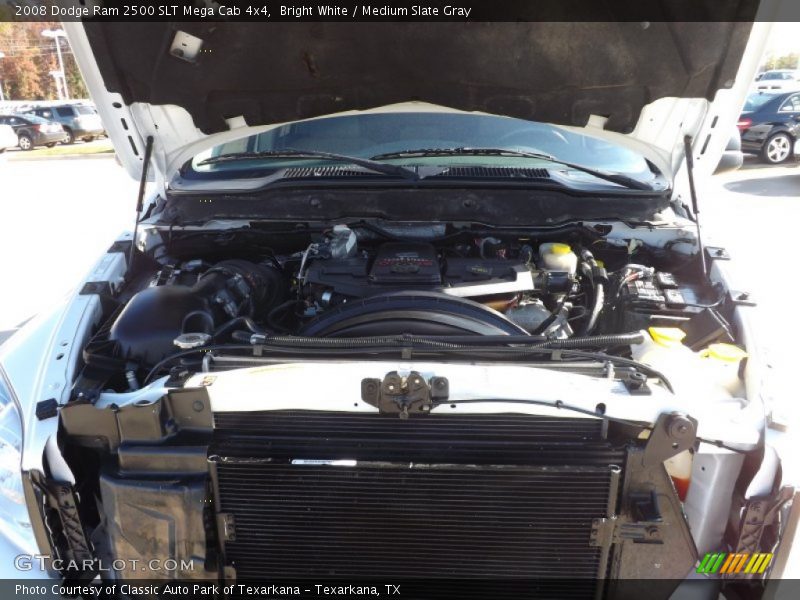 Bright White / Medium Slate Gray 2008 Dodge Ram 2500 SLT Mega Cab 4x4