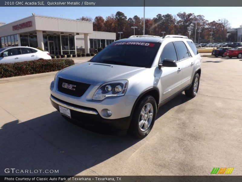 Quicksilver Metallic / Ebony 2010 GMC Acadia SLE