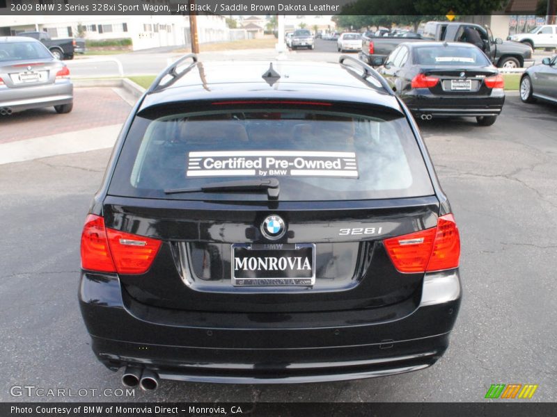 Jet Black / Saddle Brown Dakota Leather 2009 BMW 3 Series 328xi Sport Wagon