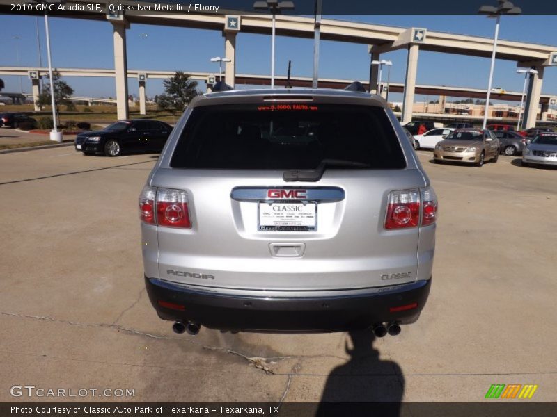 Quicksilver Metallic / Ebony 2010 GMC Acadia SLE