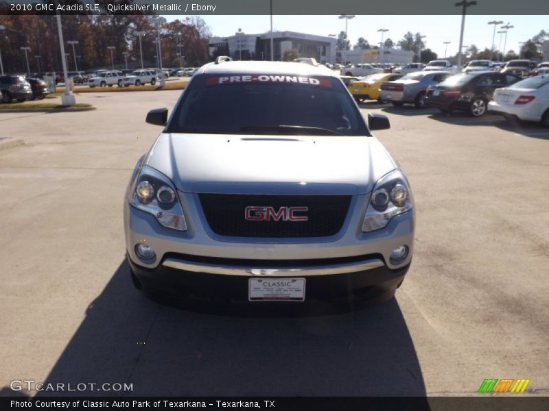 Quicksilver Metallic / Ebony 2010 GMC Acadia SLE